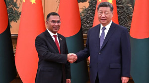 চীনের প্রেসিডেন্টের সঙ্গে প্রধানমন্ত্রী তারেক রহমানের সাক্ষাৎ