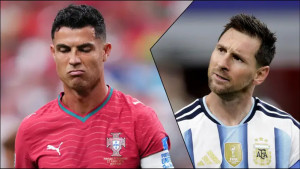 মেসিকে নিয়ে প্রশ্নে বিরক্ত রোনালদো, বললেন ‘অর্থহীন’