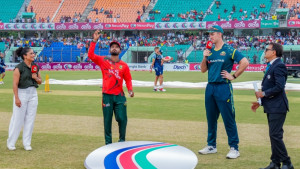 হোয়াইটওয়াশ এড়ানোর মিশনে টস জিতে ব্যাটিংয়ে বাংলাদেশ