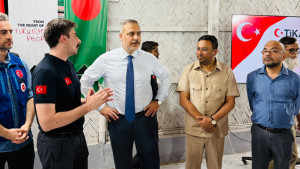 তুরস্কের পররাষ্ট্রমন্ত্রীর রোহিঙ্গা ক্যাম্প পরিদর্শন