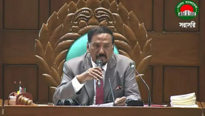 সংসদে মন্ত্রীরা না থাকায় বিরোধীদলের প্রশ্ন, স্পিকার বললেন- অর্থমন্ত্রী আছেন, শোকর করেন