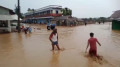 চেরাপুঞ্জির ভারী বৃষ্টিতে পাহাড়ি ঢল, প্লাবিত সুনামগঞ্জের অর্ধশতাধিক গ্রাম