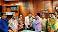 অ্যাথলেট দম্পতিকে সংবর্ধনা জেলা প্রশাসকের