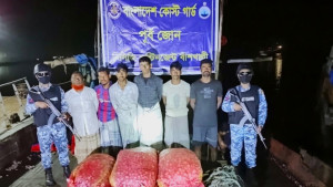মিয়ানমারে পাচারের সময় ৯৫০ কেজি আলু জব্দ, আটক ৬