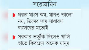 সরকারের সুলভ মূল্যে বিক্রি  কার্যক্রম নামেমাত্র