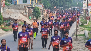 মাদকবিরোধী বার্তায় ‘রান সিরাজগঞ্জ’ ম্যারাথন