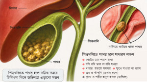 পিত্তথলিতে পাথর হলে যেভাবে  বুঝবেন