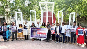 বাংলাদেশে শিশু ধর্ষণ ও হত্যার প্রতিবাদে লন্ডনে মানববন্ধন