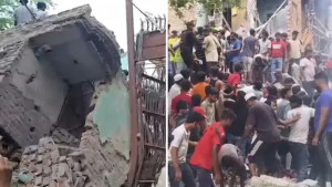 দিল্লিতে বহুতল ভবন ধস, ধ্বংসস্তূপে অনেকের আটকার আশঙ্কা