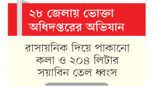 ৮০ প্রতিষ্ঠানকে সাড়ে ১০  লাখ টাকা জরিমানা