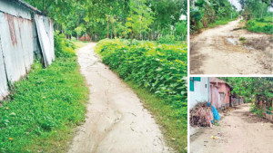 এক রাস্তায় পাঁচ প্রকল্প, কাজ হয়নি