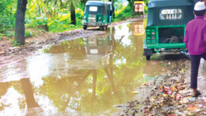 সড়ক তো নয়, যেন পুকুর