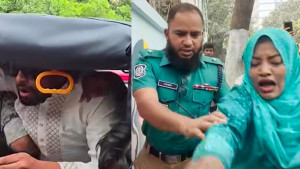 রবীন্দ্রনাথের ছবিতে কালি মাখতে গিয়ে রাষ্ট্র সংলাপ ফোরামের আয়াসসহ আটক ৪