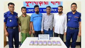 ফুলবাড়িয়ায় জাল নোটসহ গ্রেপ্তার ৪