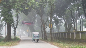 তেঁতুলিয়ায় ঘন কুয়াশায় আগাম শীতের আমেজ