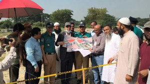 কেরানীগঞ্জের ঝিলমিলে অস্থায়ী বাস টার্মিনাল উদ্বোধন, চালু দুই মাসের মধ্যে