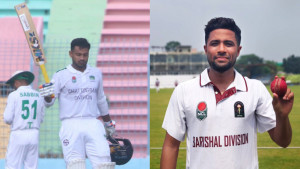 রুয়েলের ৫ উইকেট, জয়ের সেঞ্চুরি, ফলো অনে বরিশাল