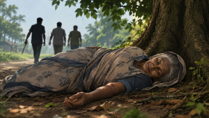 সৎ মাকে মারধর, হাত-পা বেঁধে রাতে ফেলে যান গাছতলায়