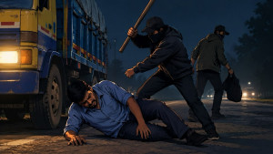 ছিনতাই করতে ট্রাকচালককে কুপিয়ে হত্যা