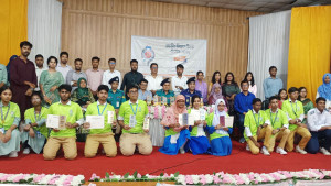 রাজশাহী বিভাগে চ্যাম্পিয়ন জয়পুরহাটের পাঁচবিবি নাছির মণ্ডল বালিকা উচ্চ বিদ্যালয়