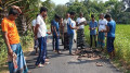পায়ের ঘষায় উঠে গেল সড়কের কার্পেটিং