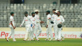 নাঈমের চার উইকেটে ২৭ রানের লিড বাংলাদেশের