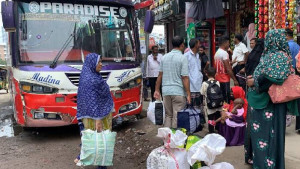 শ্রমিক দ্বন্দ্বে রাজশাহী-নাটোর রুটে বাস চলাচল বন্ধ