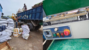 দুই ট্রাকে মিলল সিগারেট তৈরির ‘পূর্ণাঙ্গ কারখানা’