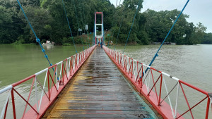 নেমেছে পানি, রাঙামাটির ঝুলন্ত সেতু উন্মুক্ত