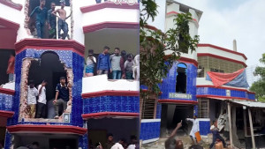 স্কুল শিক্ষার্থীকে ধর্ষণের পর হত্যা, প্রধান অভিযুক্তের বাড়ি ভাঙচুর