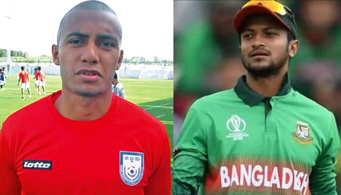 সাকিবকে সমর্থন ফুটবল অধিনায়কের