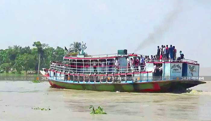 দৌলতদিয়া-পাটুরিয়ায় ২৪ ঘণ্টায়ও চালু হয়নি লঞ্চ চলাচল