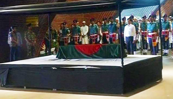 সংসদ ভবনে বাদলের প্রথম জানাজা সম্পন্ন