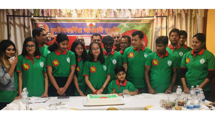 ক্যালিফোর্নিয়ায় যুবলীগের ৪৭তম প্রতিষ্ঠাবার্ষিকী উদযাপিত
