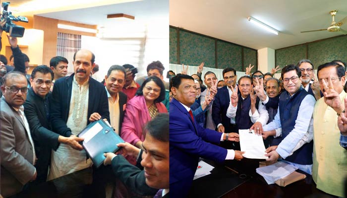 মেয়র পদে মনোনয়নপত্র জমা দিলেন আতিকুল ও তাপস