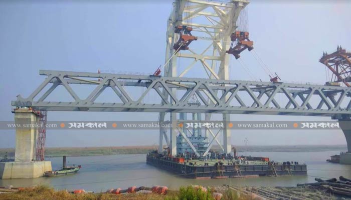 পদ্মা সেতুর ২ হাজার ৮৫০ মিটার দৃশ্যমান