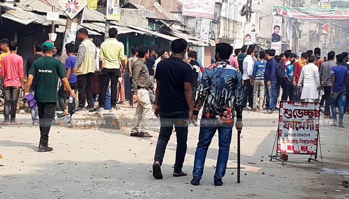 সিরাজগঞ্জে বিজয় র‌্যালিতে হামলা