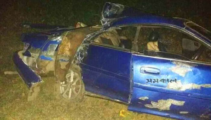 কুলাউড়ায় প্রাইভেট কার নিয়ন্ত্রণ হারিয়ে নিহত ২ নারী