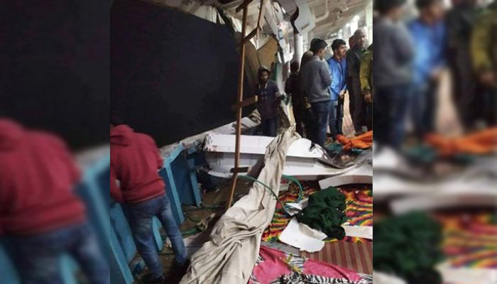মেঘনায় দুই লঞ্চের সংঘর্ষে মা-ছেলের মৃত্যু