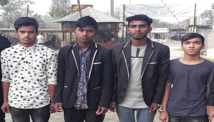 পাতানো জন্মদিনে ডেকে নিয়ে স্কুলছাত্রীকে গণধর্ষণ, গ্রেপ্তার ৪