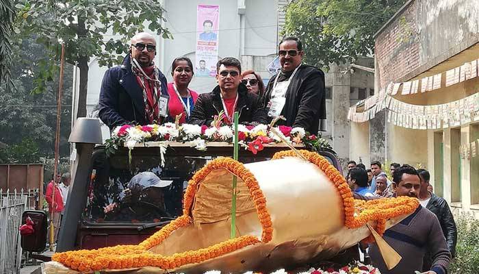 নৌকার প্রচারণায় চলচ্চিত্র শিল্পী সমিতির নেতারা