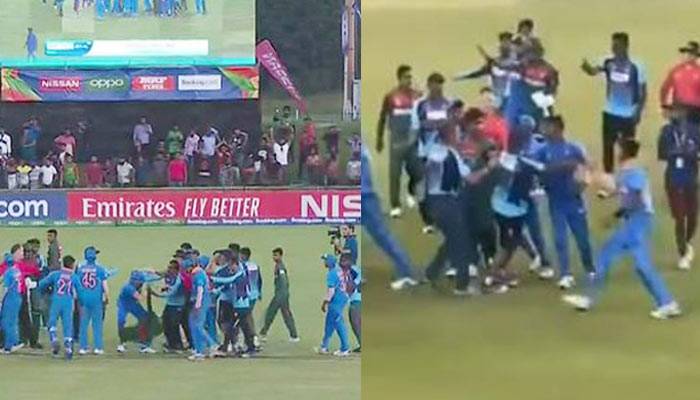 বাংলাদেশের পতাকা 'টানাটানি' করে ভারতের যুবারা!