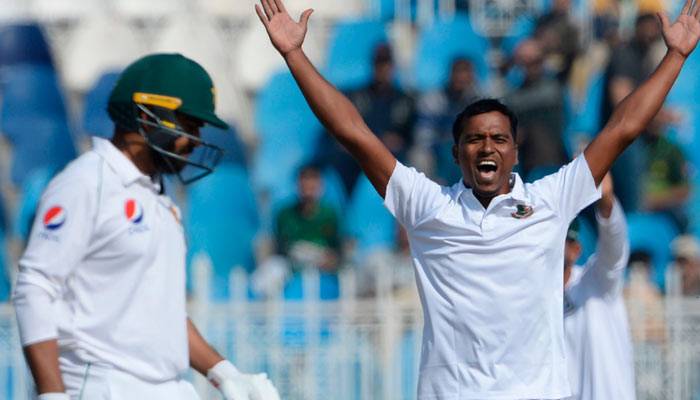 দুইশ' ছাড়ানো লিড নিয়ে থামল পাকিস্তান
