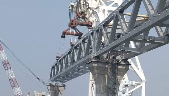 পদ্মা সেতুর ৩৬০০ মিটার দৃশ্যমান
