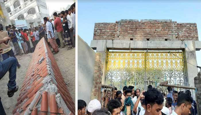 তাড়াশে কলেজের নির্মাণাধীন ফটক ধসে নিহত ৪