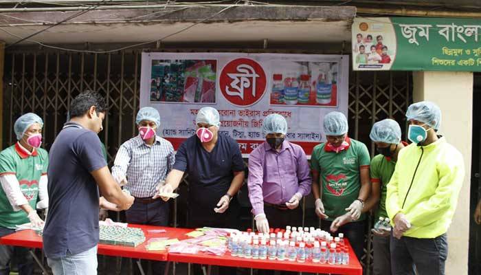 করোনা রোধে সুতিধাবঞ্চিতদের পাশে জুমবাংলাদেশ