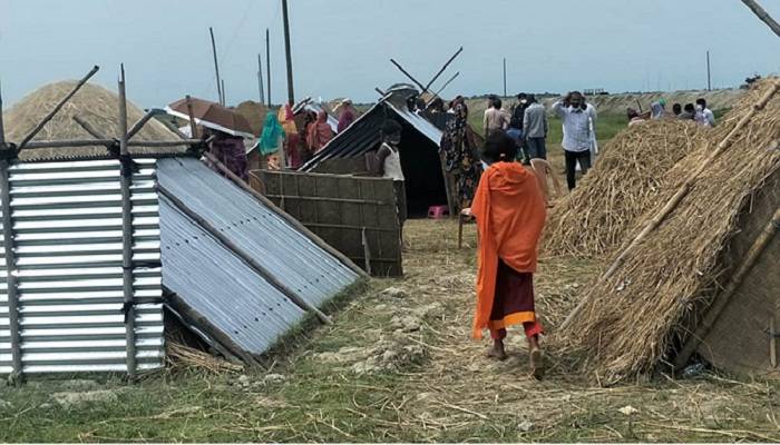 কোয়ারেন্টাইনের নামে নির্জন হাওরে ১৭ পরিবার