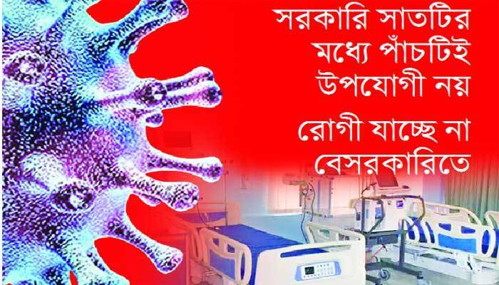 করোনা চিকিৎসায় প্রস্তুত নয় সব হাসপাতাল