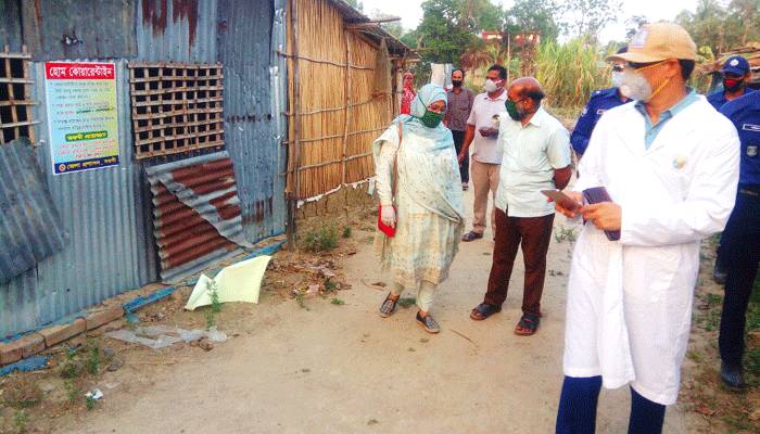 আত্রাইয়ে এক ব্যক্তির করোনা সন্দেহে বাড়ি লকডাউন