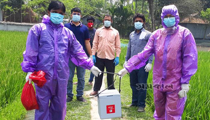 ঈশ্বরগঞ্জে করোনা সন্দেহে এক ব্যক্তির নমুনা সংগ্রহ, বাড়ি লকডাউন